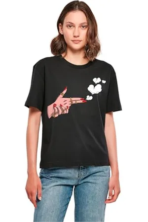 miss tee Damen Girl Bang Tee 5XL Black