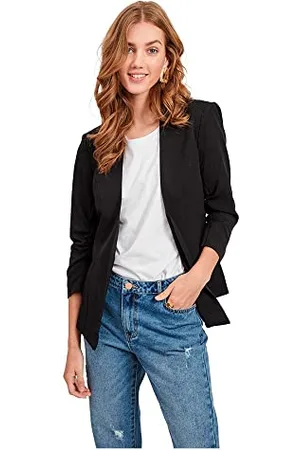 VILA Damen Viher New Blazer-noos Blazer,Black,L