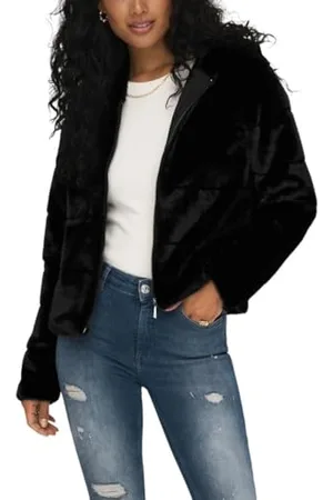 ONLY ONLNEWCHRIS FUR Hooded Jacket CC OTW