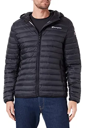 Champion Herren Legacy Outdoor Small Logo Hooded Wattierte Jacke, , M