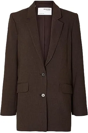 SELECTED Damen SLFRITA LS Relaxed Blazer Mel NOOS Jackenblazer, , 44