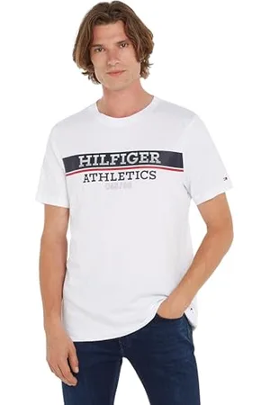 Tommy Hilfiger Herren T-Shirt Kurzarm Hilfiger Ath Tee Rundhalsausschnitt, , XXL