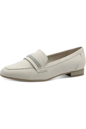 Marco Tozzi Damen Slipper mit Glitzer Vegan, Beige , 42 EU