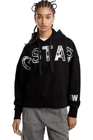 G-Star Damen Embro Print Oversized Hoodie, , L
