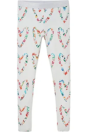 Desigual Girls Amore Leggings, White, L