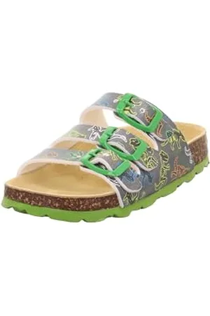 Superfit Fussbettpantoffel Hausschuh, Grau/Mehrfarbig 2050, 27 EU