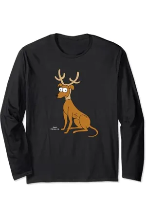 The Simpsons Santa’s Little Helper Reindeer Ears Holiday Langarmshirt