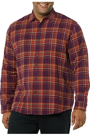Amazon Herren Langarmhemd aus Flanell (in Übergröße erhältlich), , XS