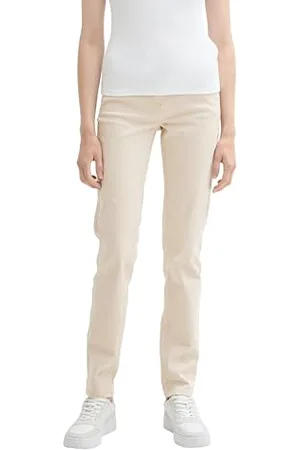 TOM TAILOR Damen 1042940 Alexa Slim Jeans, 12365-Dusty Beige, 32 W/30 L