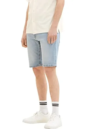TOM TAILOR Herren Regular Fit Jeans Bermuda Shorts