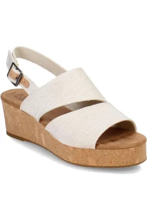 TOMS Damen 10020739t-101 Lässige Sandalen, Natürlich, 37 EU