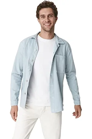 Trendyol Herren Herren Regular Basic Plain Denim Jacke Coat, , XL EU