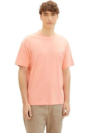TOM TAILOR Herren Basic T-Shirt mit Logo-Print, , XL
