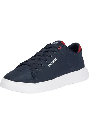 Tommy Hilfiger Herren Cupsole Sneaker Lightweight Mesh Schuhe, Blau (Desert Sky), 40