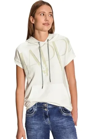 CECIL Damen B321929 T-Shirt mit Schriftzug, , M