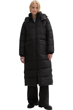 TOM TAILOR Damen 1044826 Longstyle Puffer Mantel, 14482-Deep Black, S