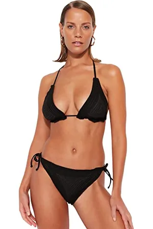 Trendyol Damen Bikini-Set aus Strickwaren Bademode, , 44 DE
