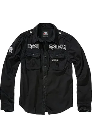 Brandit Maiden Vintage Shirt EDDI LS, Farbe: Black, Größe: XL