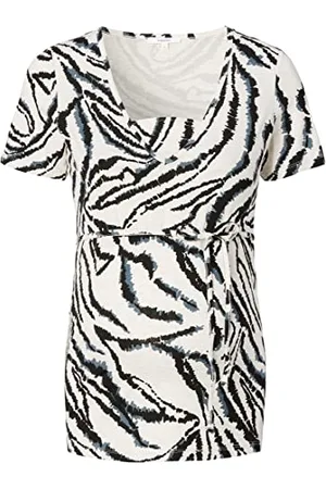 Noppies Maternity Damen Tee Nursing Short Sleeve Allover Print Louisa T-Shirt, Turtledove-P772, S