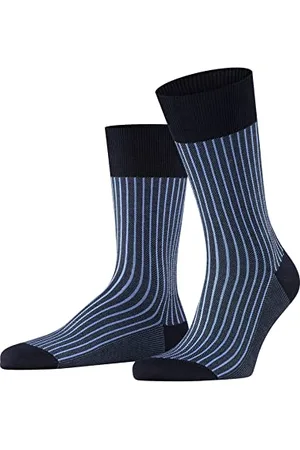 Falke Herren Socken Oxford Stripe M SO Baumwolle gemustert 1 Paar, , 39-40