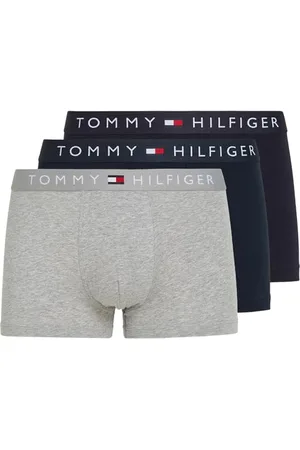 Tommy Hilfiger Herren Boxershorts Trunks Unterwäsche, Mehrfarbig (Des Sky/Grey Htr/Des Sky), XL