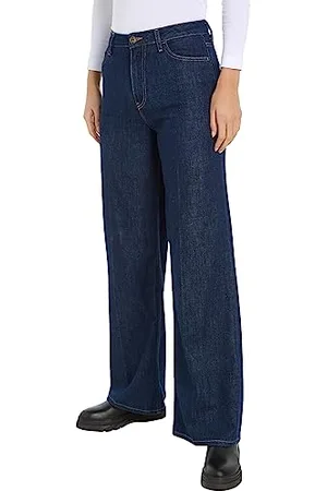 Tommy Hilfiger Damen Jeans Wide Leg High Waist, Blau (Rue), 30W / 34L