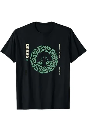Magic: The Gathering Magic: The Gathering Green Natural Order Classic Mana Poster T-Shirt