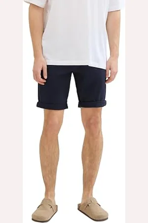 TOM TAILOR Herren Slim Chino Bermuda Shorts mit Stretch, , S