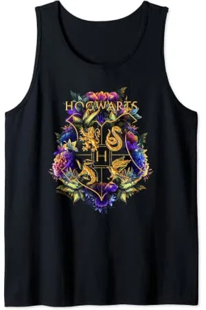 Harry Potter Hogwarts Multi-Colored Floral Crest Tank Top