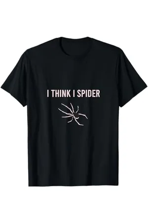 Sprüche Lustiges I THINK I SPIDER Spruch Spinne Design T-Shirt
