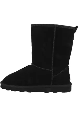 QS by s.Oliver Damen Winterstiefel ohne Absatz aus Wildleder Gefüttert (Black), 38