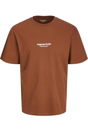 JACK & JONES JACK&JONES Herren JORVESTERBRO Tee SS Crew Neck NOOS T-Shirt, Brandy Browns