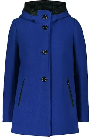 gil-bret Damen Wolljacke mit Kapuze Bright Blue Melange,44