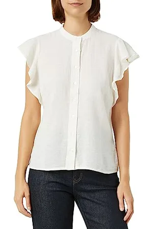 Mustang Damen Style ELSA Linen Blouse Bluse, , 44