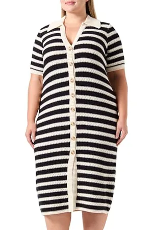 Y.A.S Y.A.S Damen CROC SS MIDI Knit Dress NOOS Kleid, , X-Large