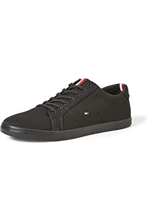 Tommy Hilfiger Herren Vulcanized Sneaker Schuhe, Schwarz (Black/Black), 48 EU