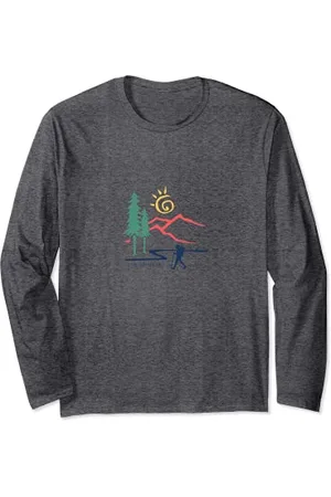 Camp David "Distancing Hiker" Grafik Langarmshirt