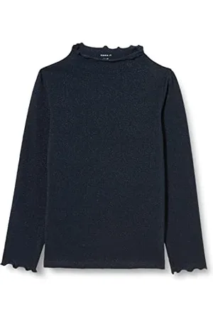 NAME IT Kids Mädchen NKFRIKORT LS Slim TOP NOOS T-Shirt, , 158-164