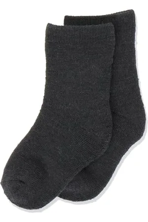 NAME IT Jungen NMMWAKSI Wool Terry XXIII Socken, Dark Grey Melange, 22/24