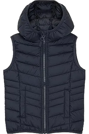 TOM TAILOR Mädchen 1038497 Lightweight Steppweste mit Ohren, 10668-sky Captain Blue, 104/110