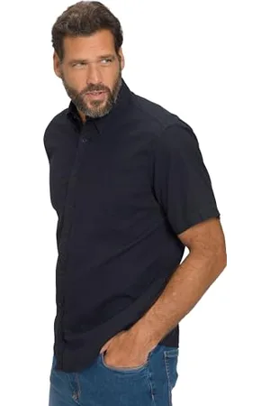 JP 1880 Herren Leinenmixhemd, Halbarm Shirt, , 5XL EU
