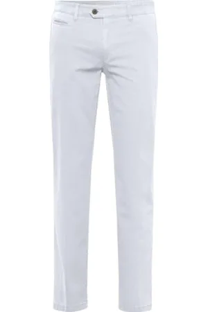 Brax Herren Style Everest Chinohose mit wertigen Stylingdetail Freizeithose, White, 38W x 34L