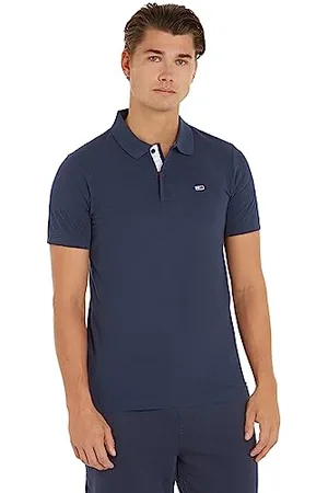 Tommy Hilfiger Herren Poloshirt Kurzarm TJM Slim Slim Fit, (Twilight Navy), L
