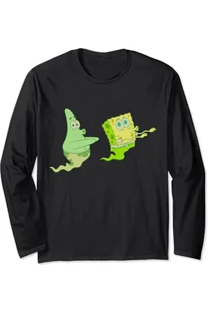 Spongebob SpongeBob Schwammkopf Halloween Patrick Star Green Ghost Langarmshirt