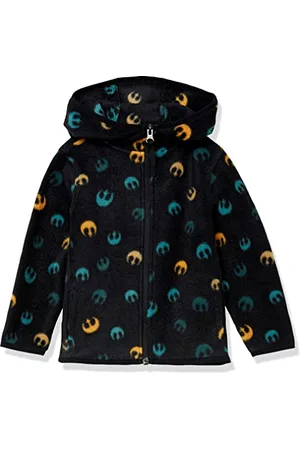 Amazon Disney | Marvel | Star Wars Jungen Polar-Fleecejacke mit durchgehendem Reißverschluss und Kapuze, , 5 Jahre
