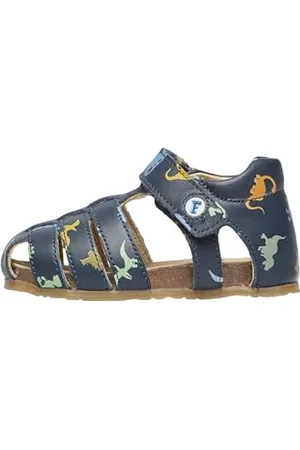 Falcotto ALBY-Halbgeschlossene Ledersandalen mit Dinosaurierdruck, 18