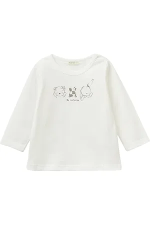 Benetton Baby-Mädchen M/L 3atna103l T-Shirt, , 56 cm