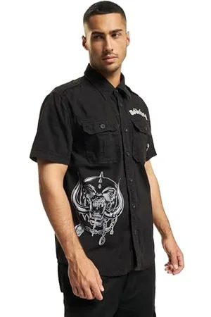 Brandit Motörhead Vintage Shirt Short, Farbe: Black, Größe: M