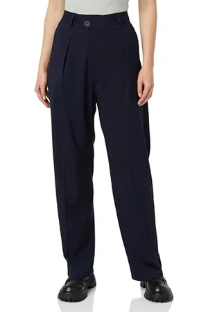 Replay Damen Stoffhose Lang, (Blau), 27