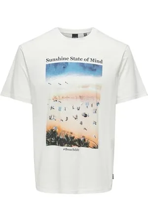 Only & Sons Male T-Shirt Normal geschnitten Rundhals T-Shirt